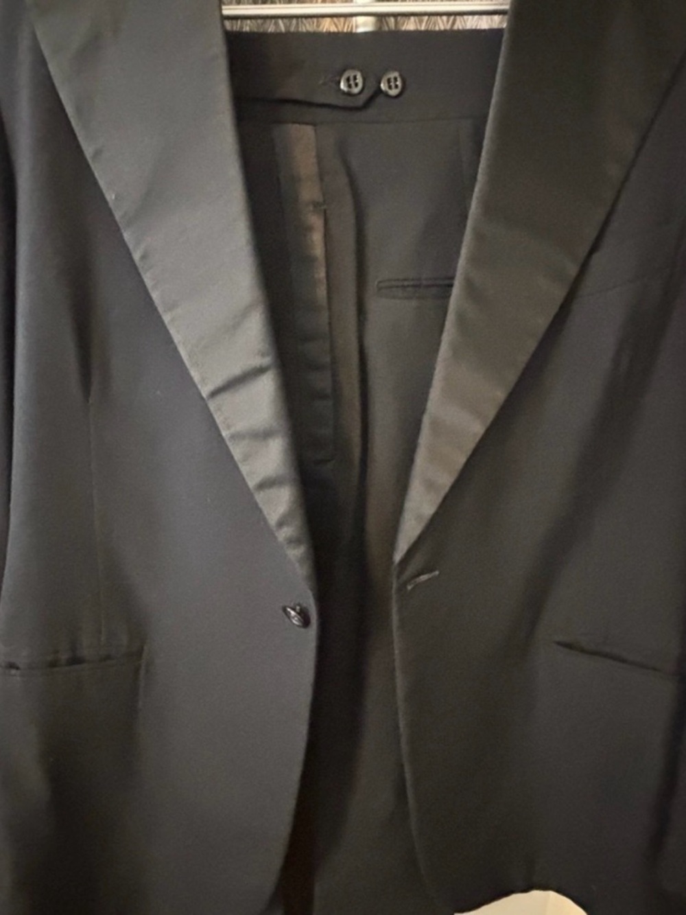 Elegant Black Tuxedo Jacket and Pants